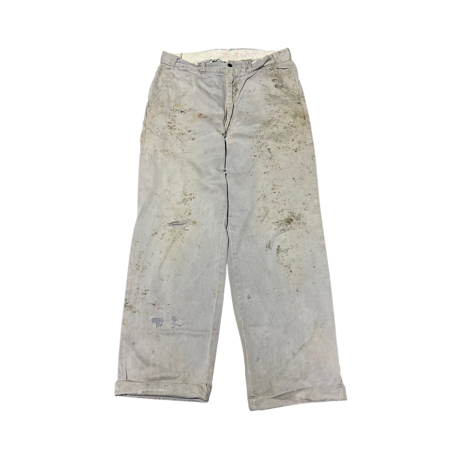 1950s Gray distressed Red Camel chino work pants (32w)