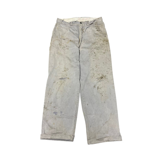 1950s Gray distressed Red Camel chino work pants (32w)