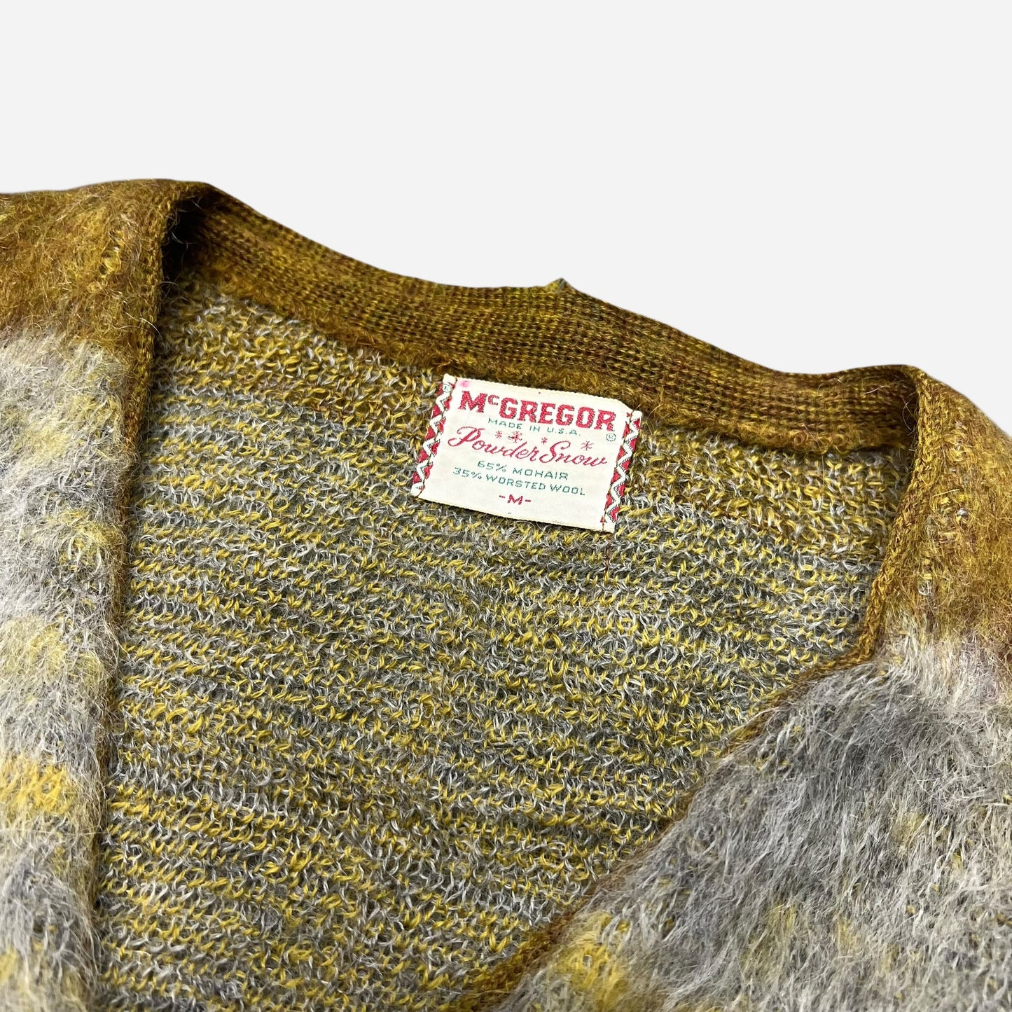 1960s McGregor powdered snow mohair cardigan (M/L)