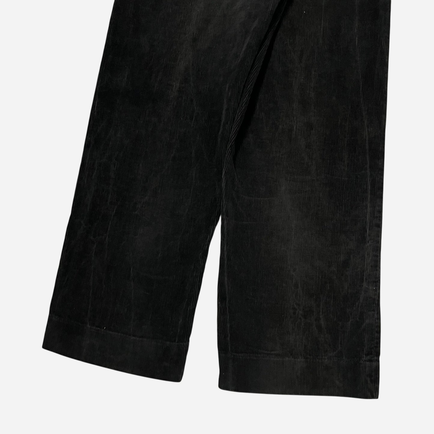 1950s Black corduroy sail cloth pants (31w)