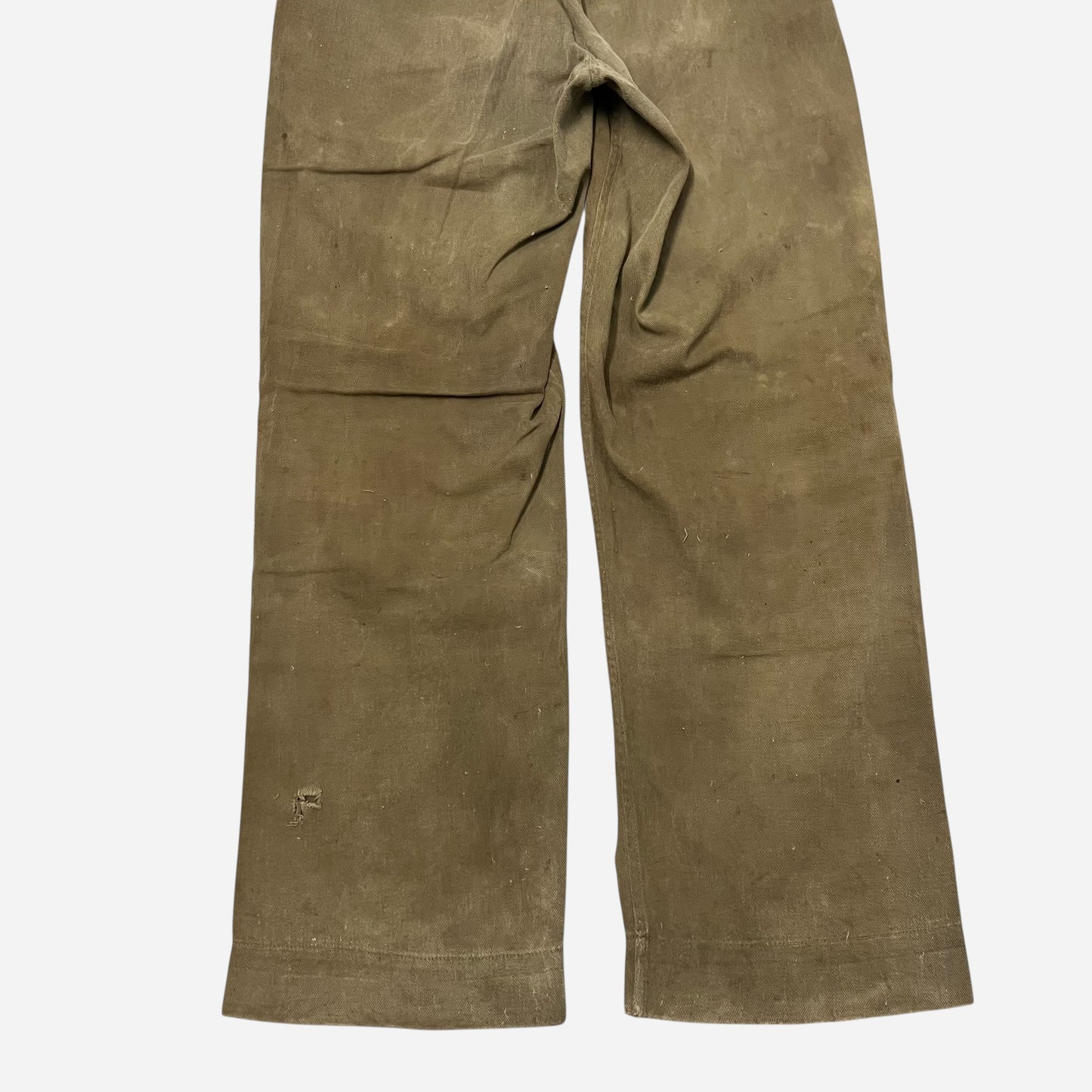 1930s Sweet Orr repaired khaki work pants