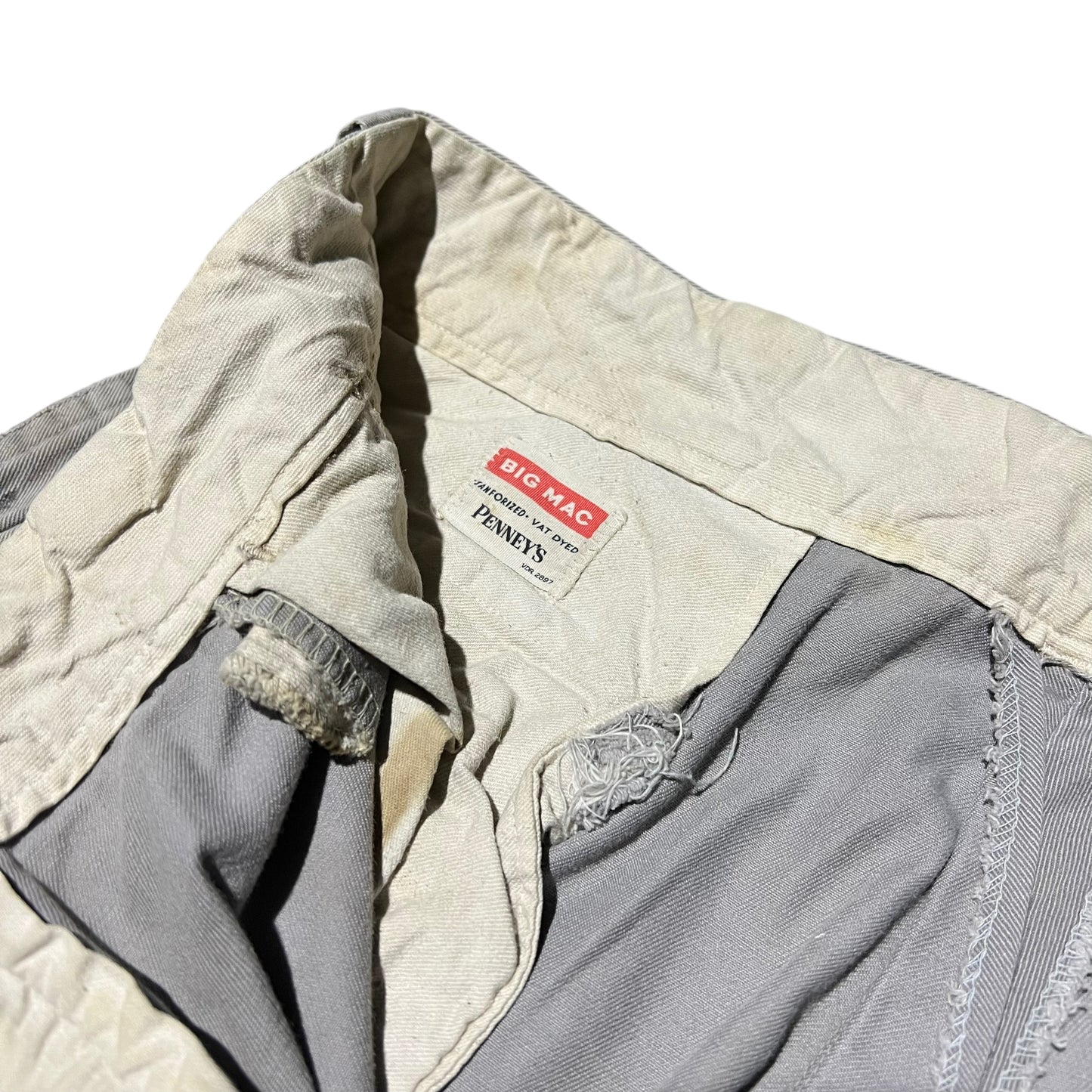 1950s Big Mac grey chino work pants (30w)