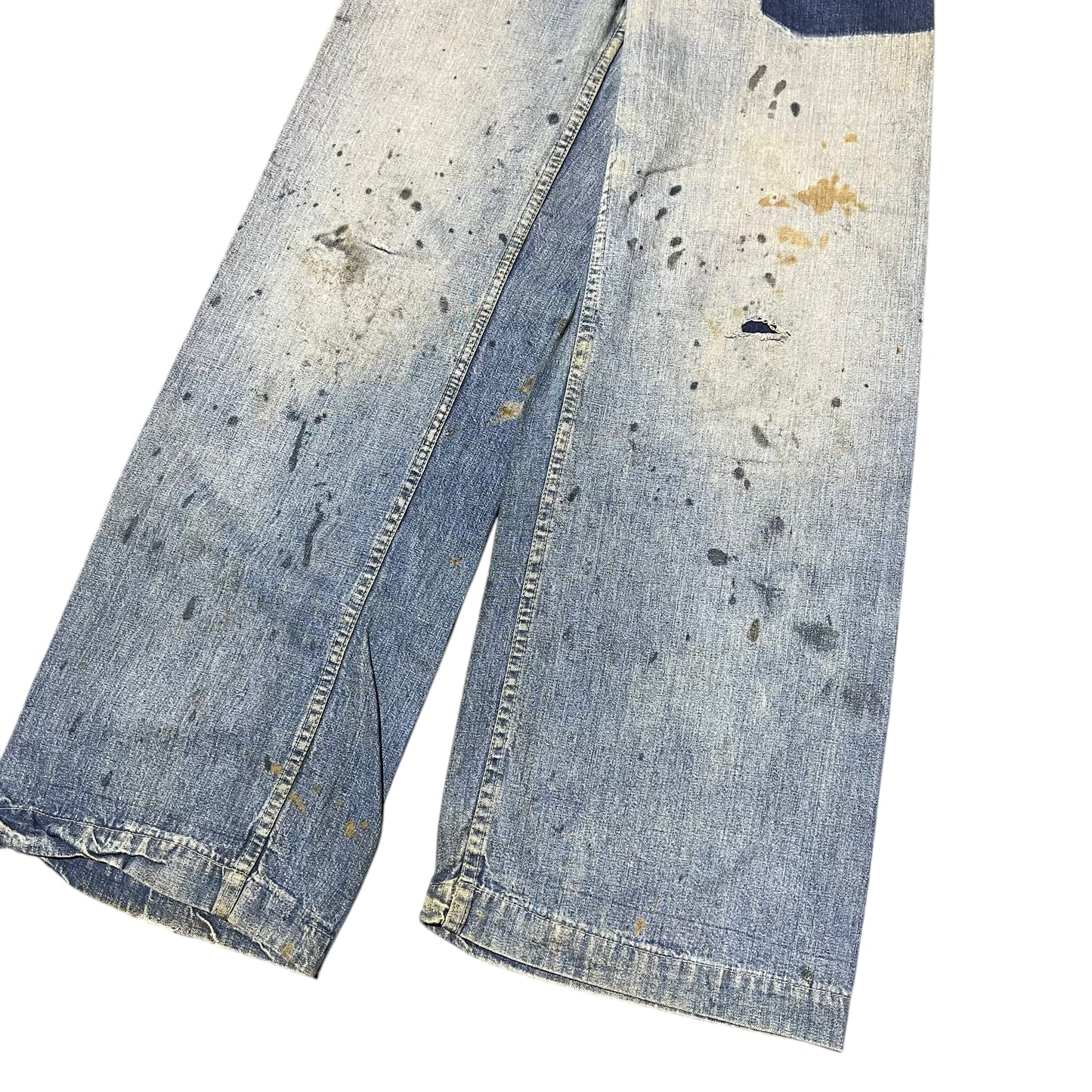 1940s WWII USN 1st pattern denim dungarees (28w)