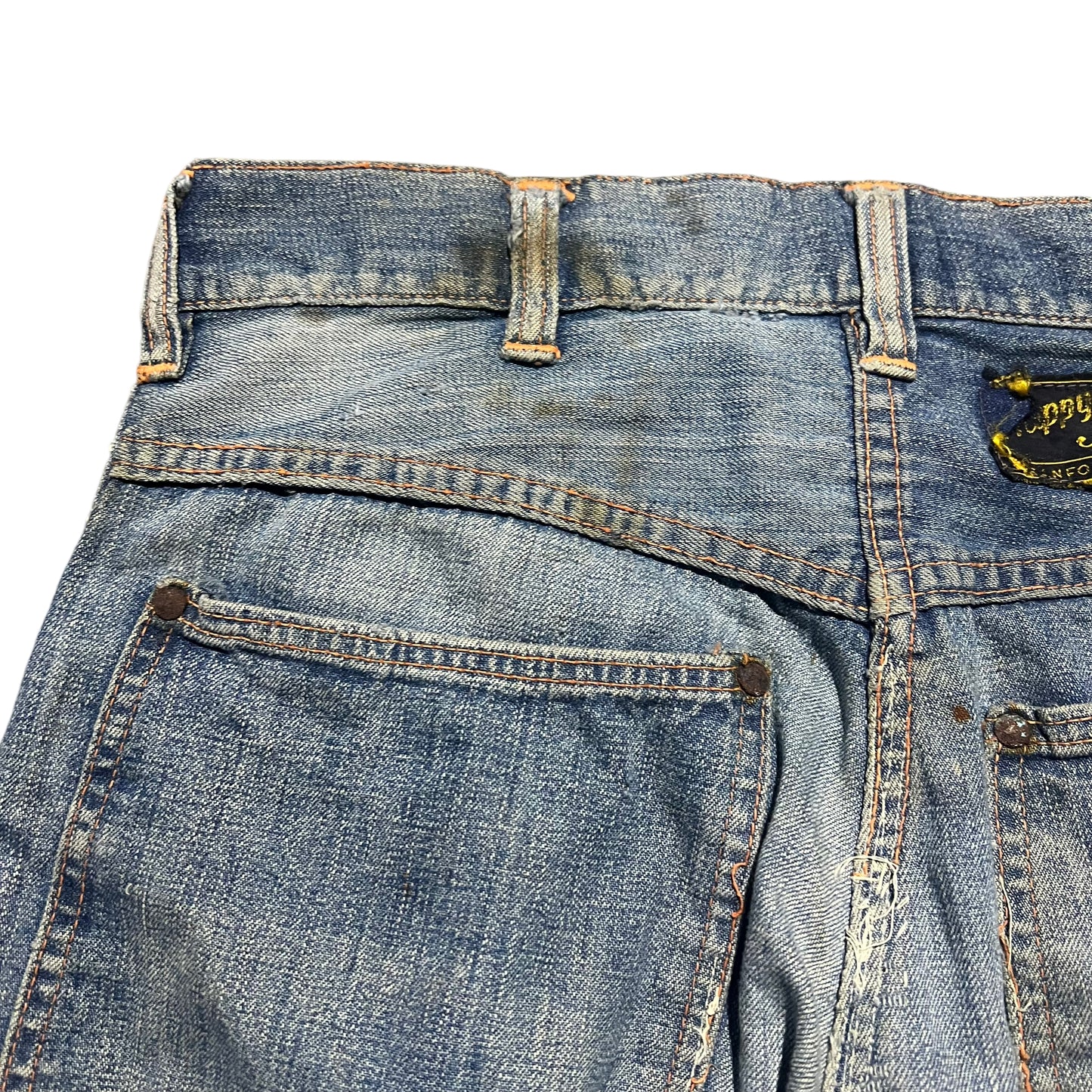 1940s Happy Jacks donut button fly denim jeans (29w)