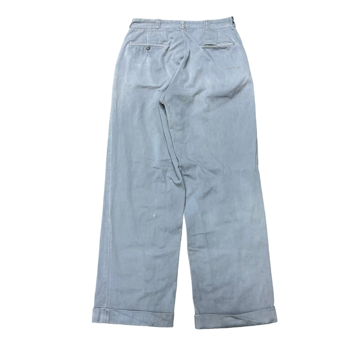 1950s Blue Big Mac sail cloth cotton work pants (30w)