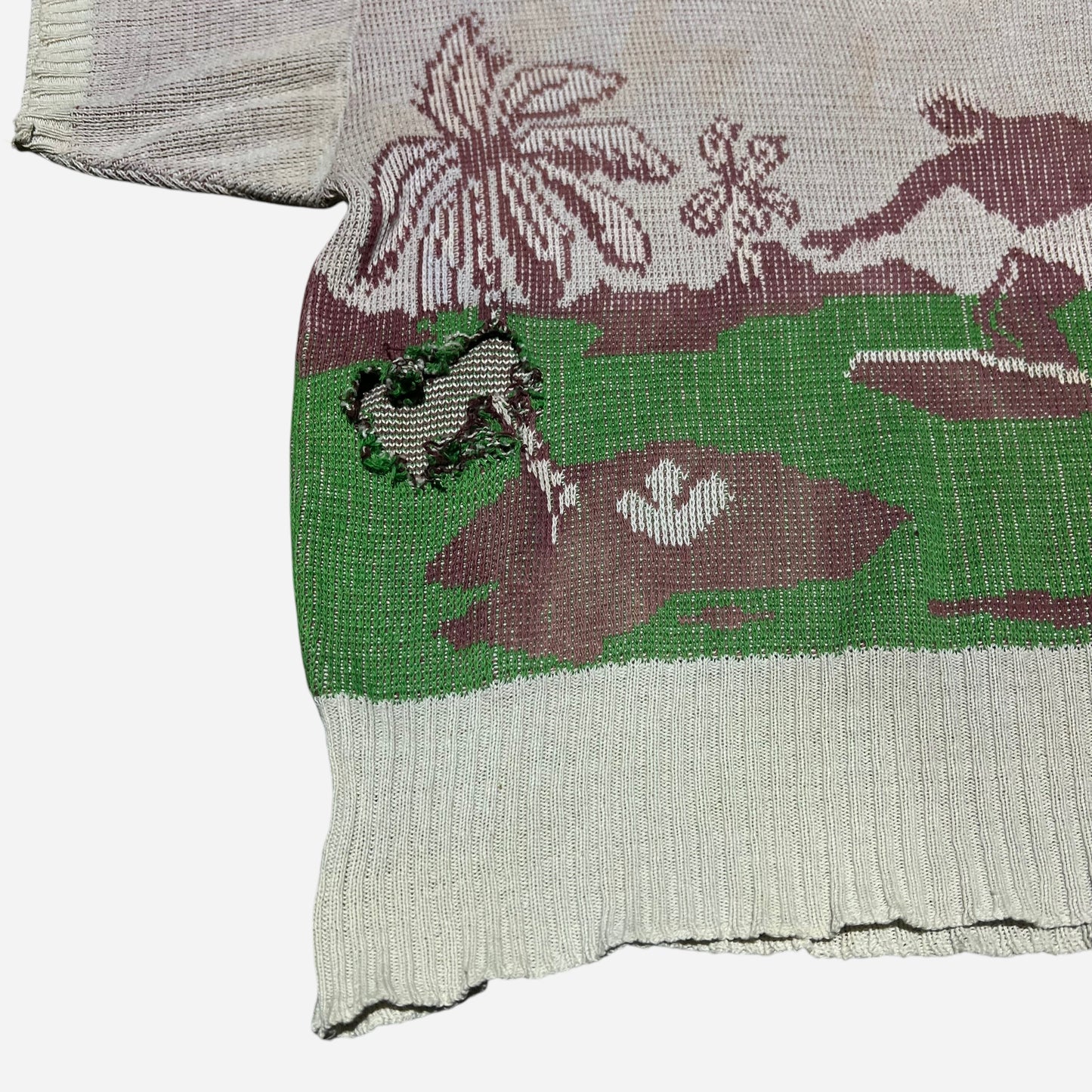 1940s Surfer novelty print knit shirt (M)