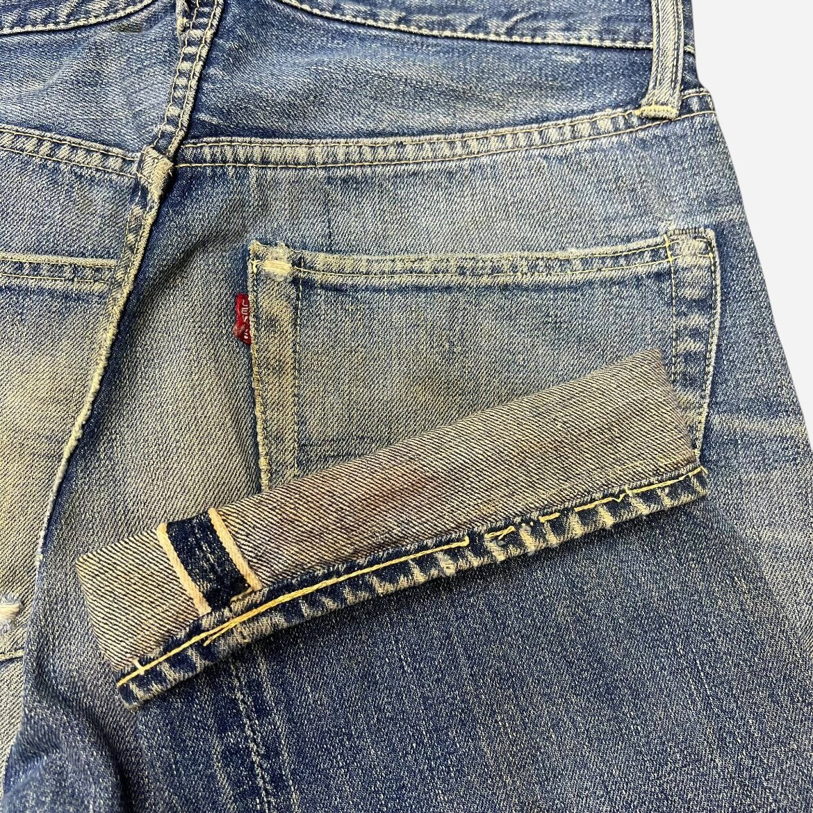 1950s Levi’s 503 hidden rivet selvedge denim jeans (29w)