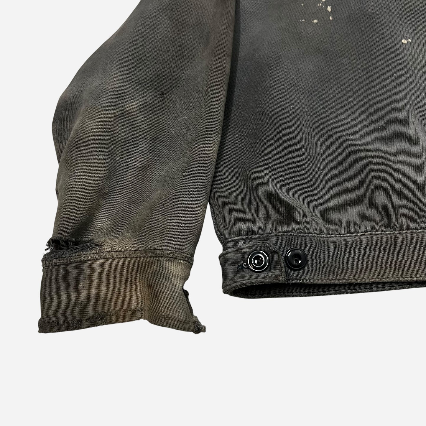 1950s Sun faded black cotton whipcord jacket (XL)