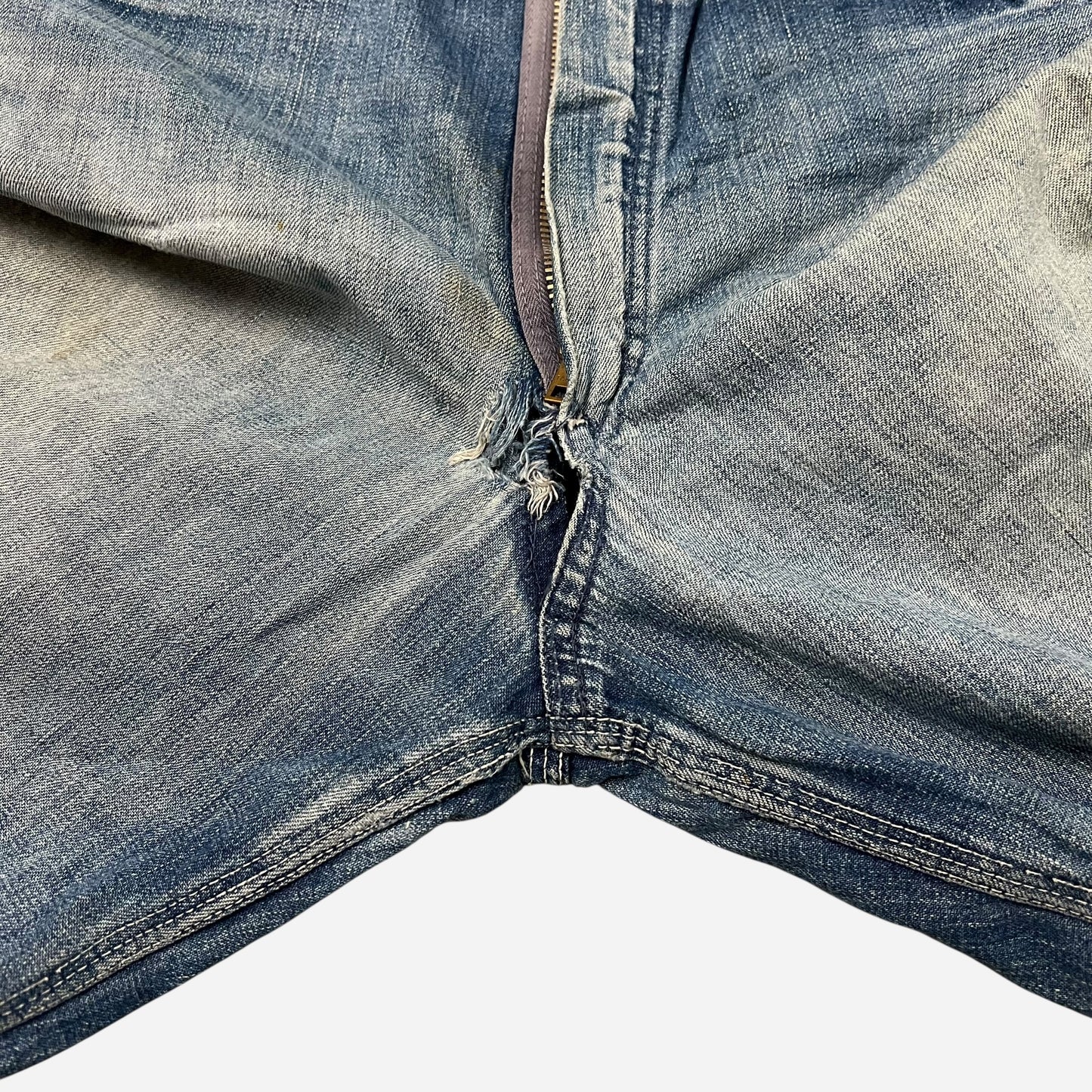 1950s Repaired lace back jeans (29w)