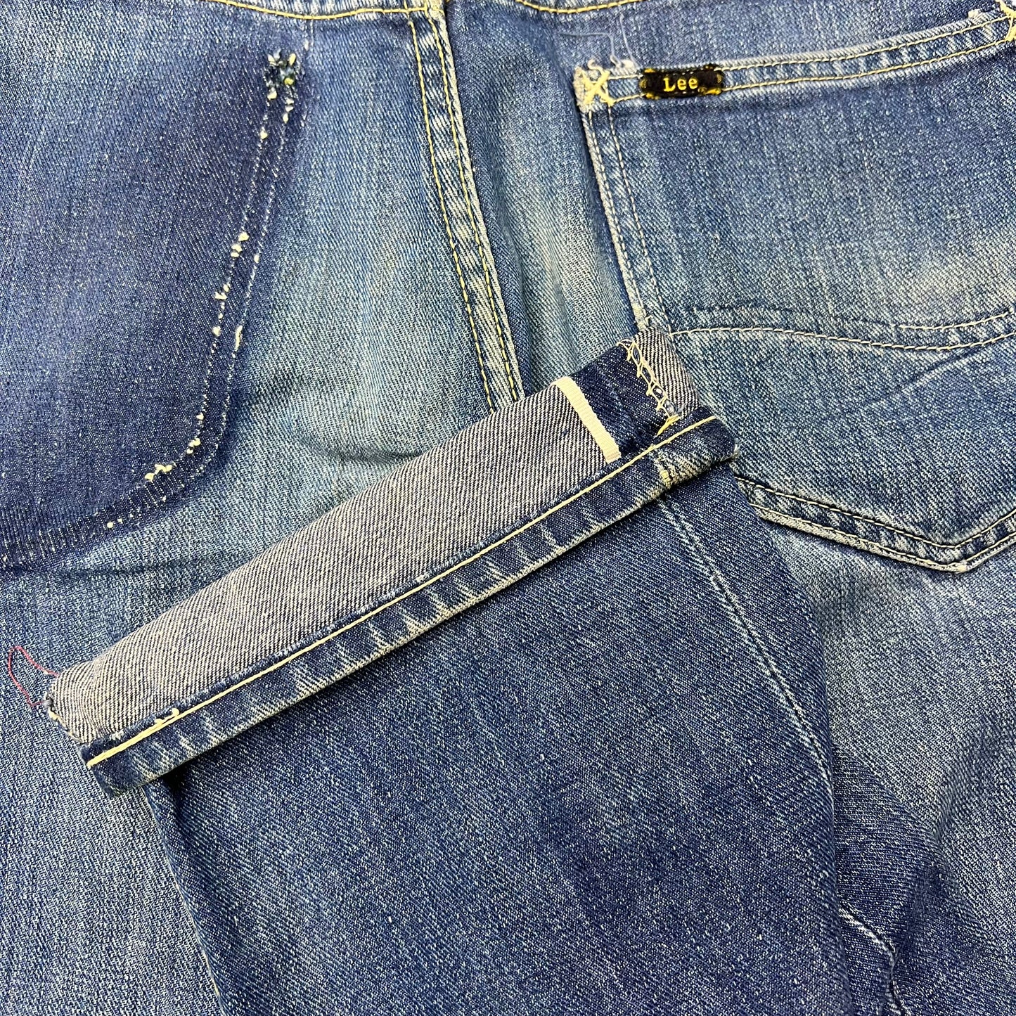 1950s Lee Riders half selvedge denim cowboy jeans (29w)