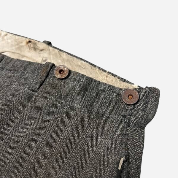 1910s Heavy cotton hbt salt and pepper pants (35w)
