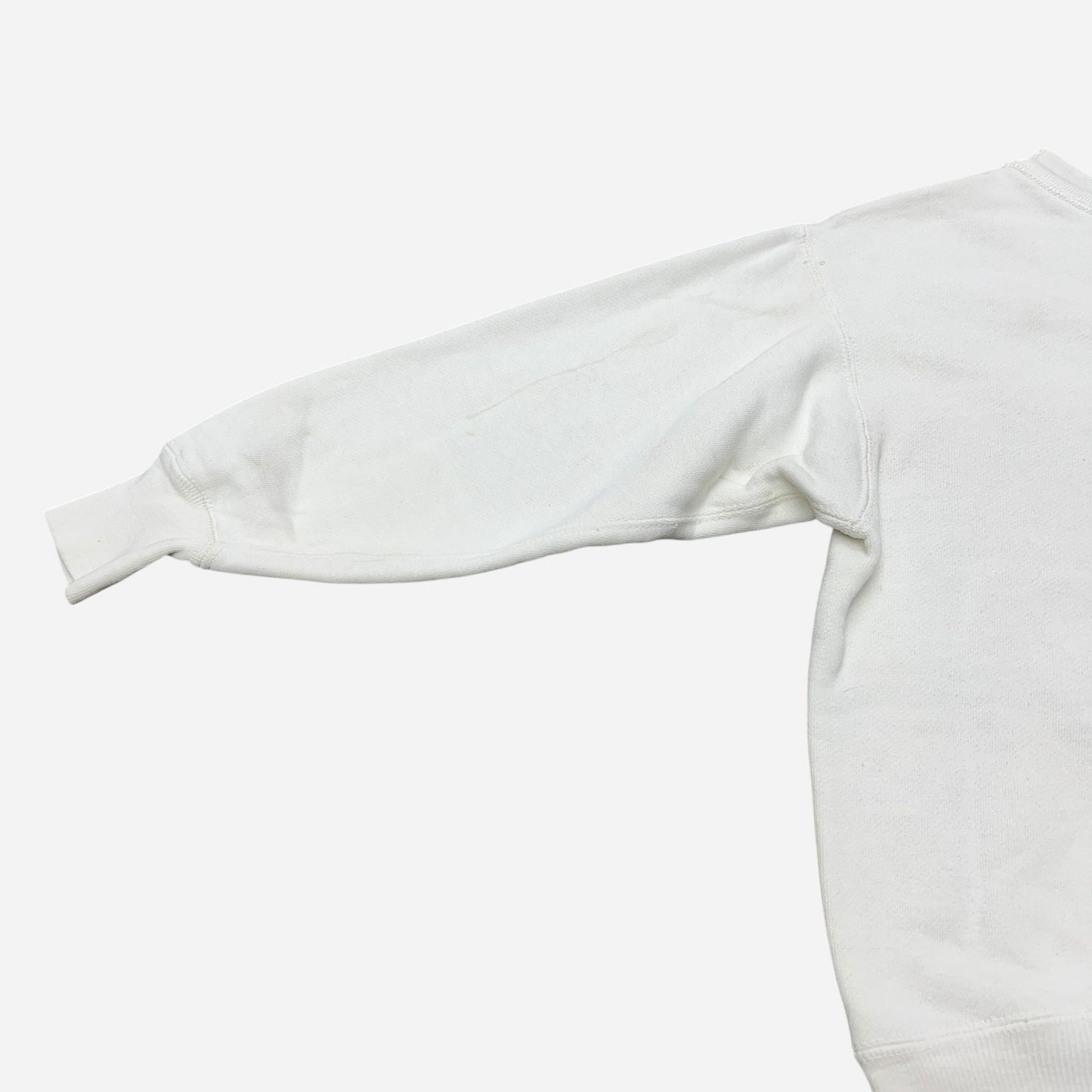 1950s Champion bulldog high school white sweat shirt (M)