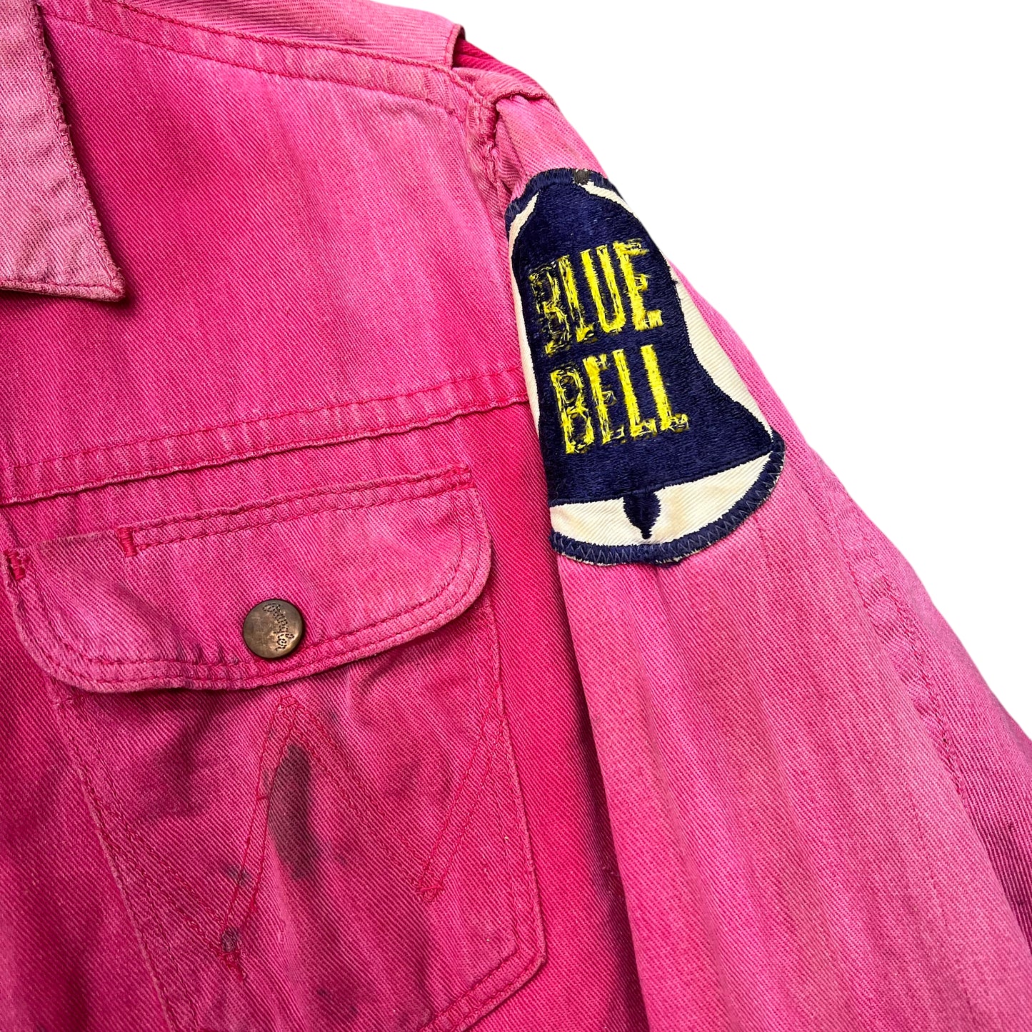 1950s Wrangler Blue Bell red chain stitched rodeo champion jacket (38)