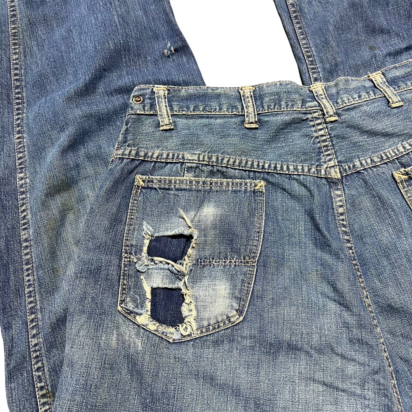 1950s Blue Bell Jeanie’s side zip denim (30w)