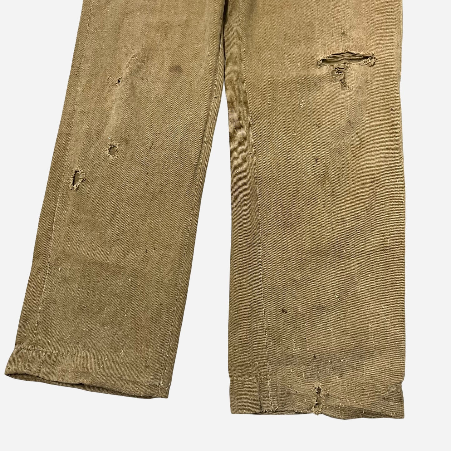 1920s Light cotton button fly pants (30w)