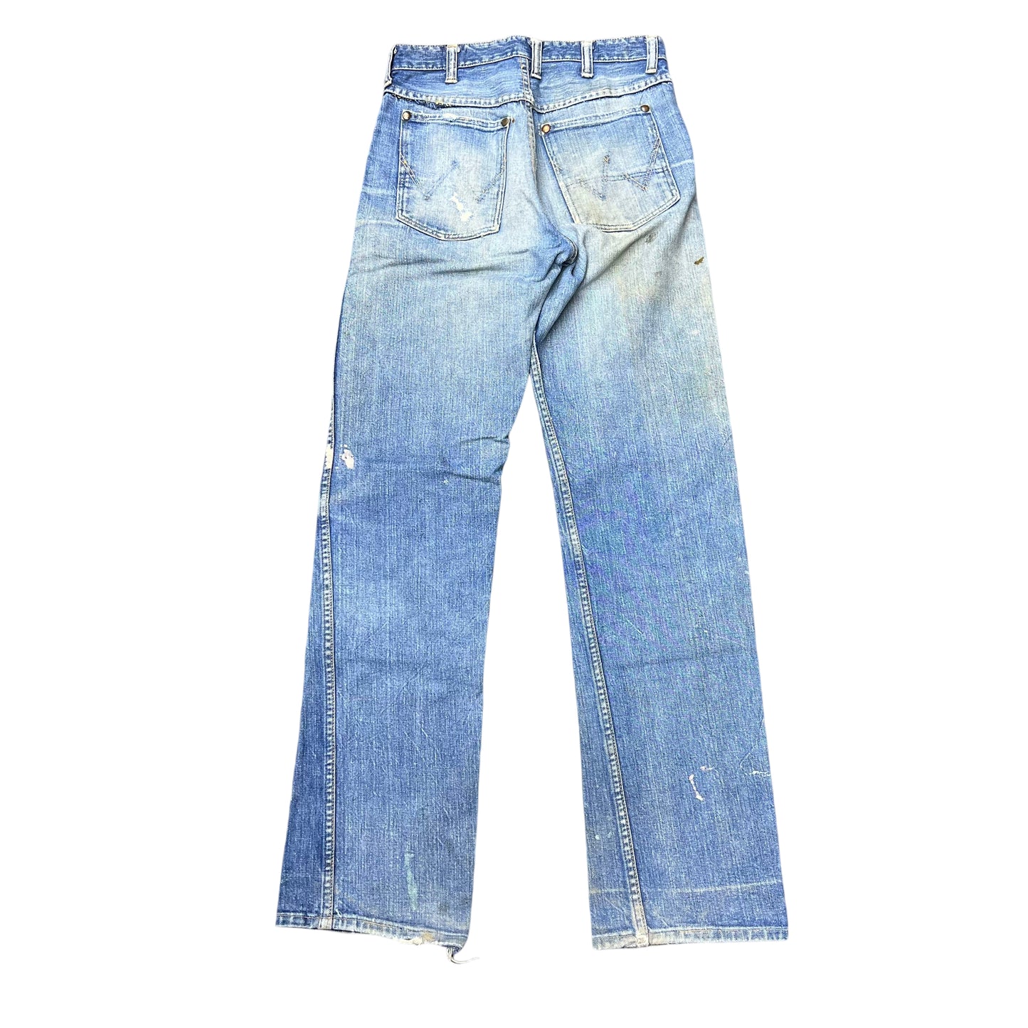 1950s Wrangler Blue Bell distressed cowboy denim jeans (30w)