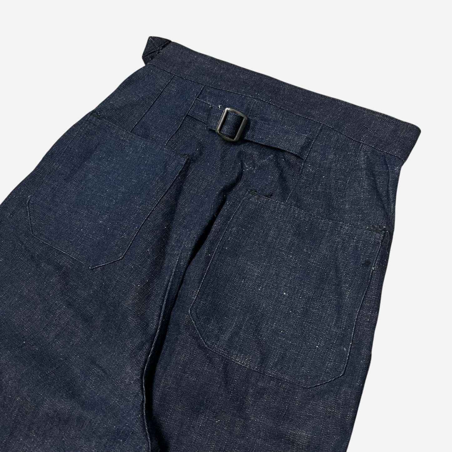 1940s WWII USN WAVES women’s no wash buckle back jeans (26w)