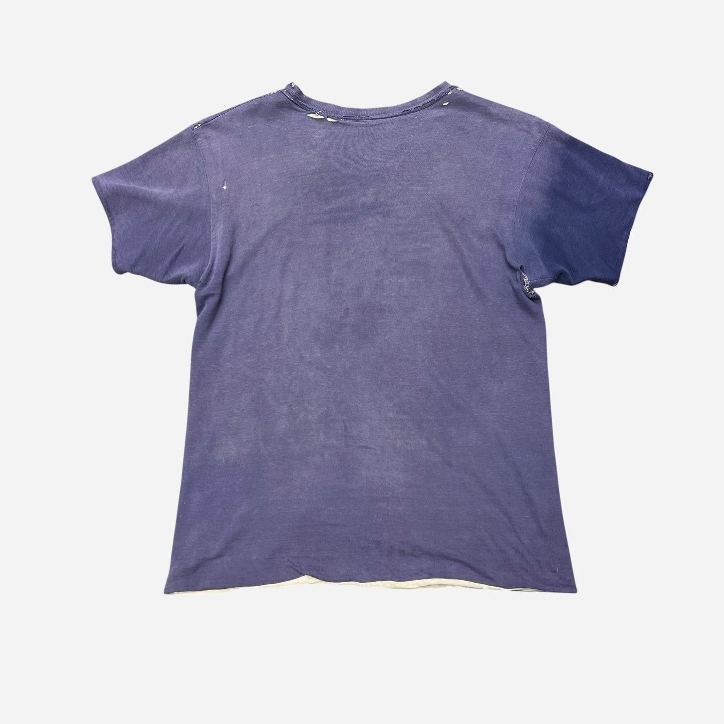 1950s Blue cotton double face gym t shirt (M)