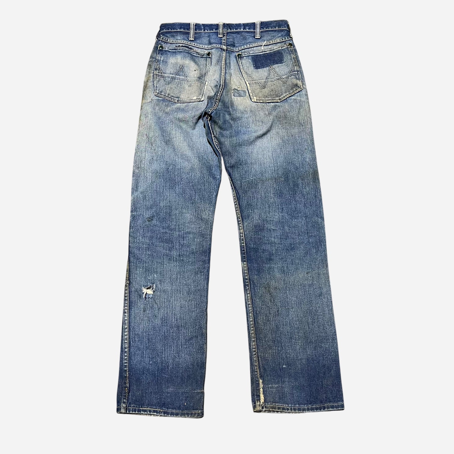 1950s Wrangler Blue Bell repaired denim jeans (29w)