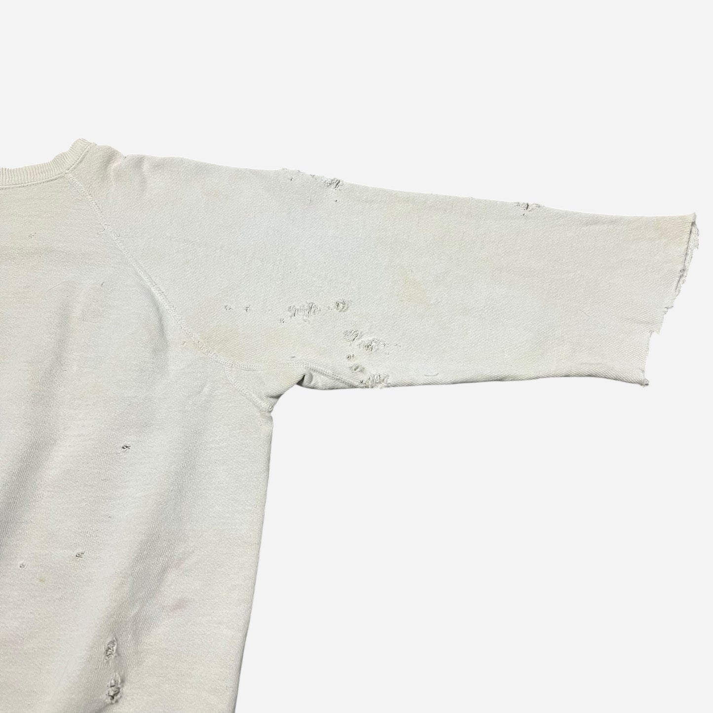 1950s White cut off sweatshirt (XL)