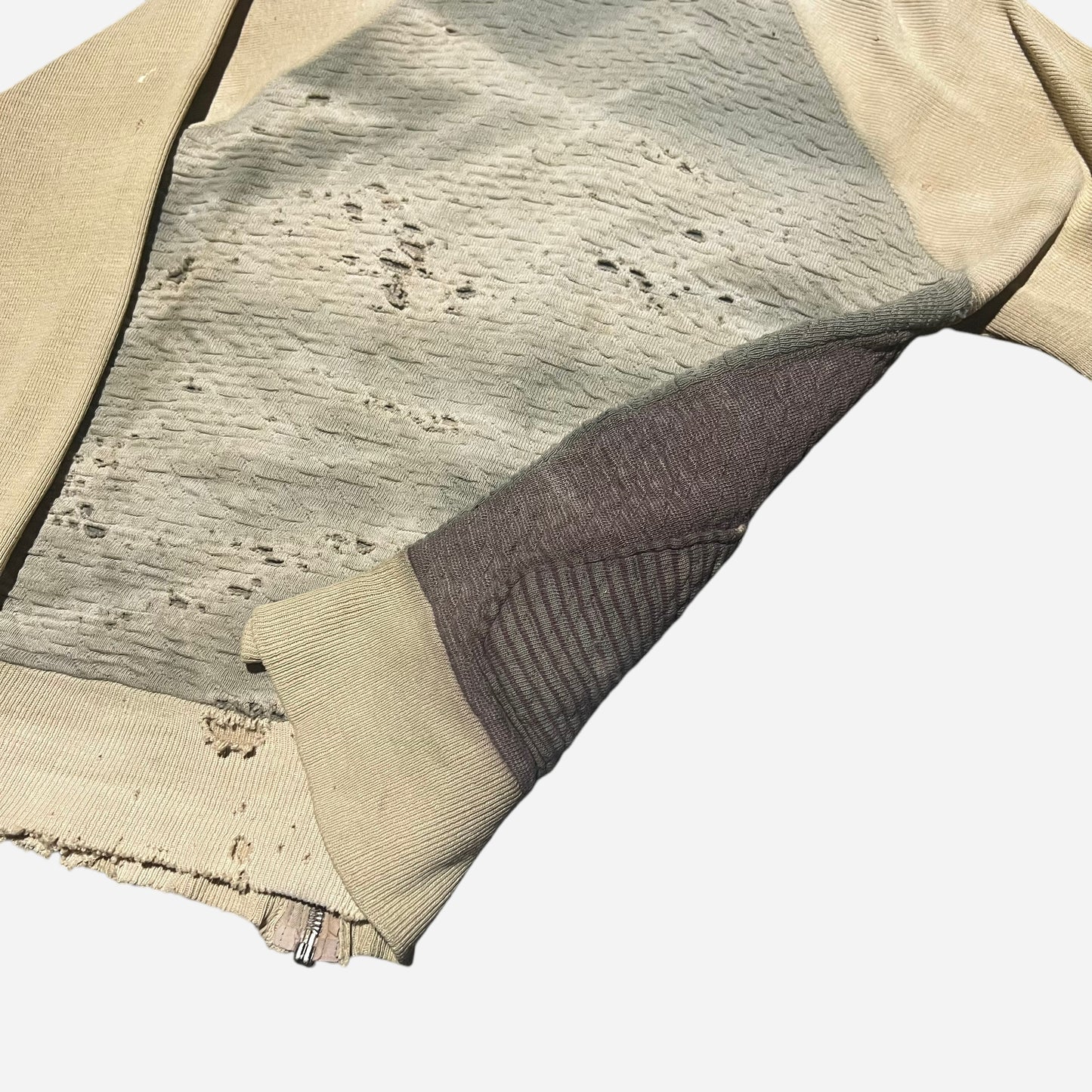 1930s Sun faded cotton zip up cardigan (S/M)
