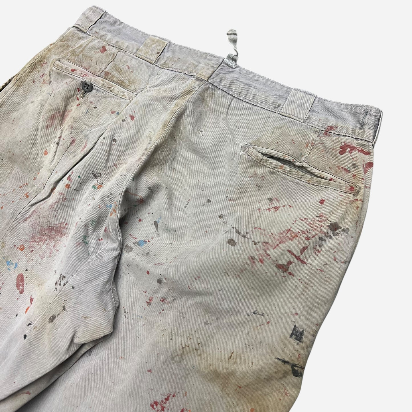 1950s Gray painter chino pants (33w)