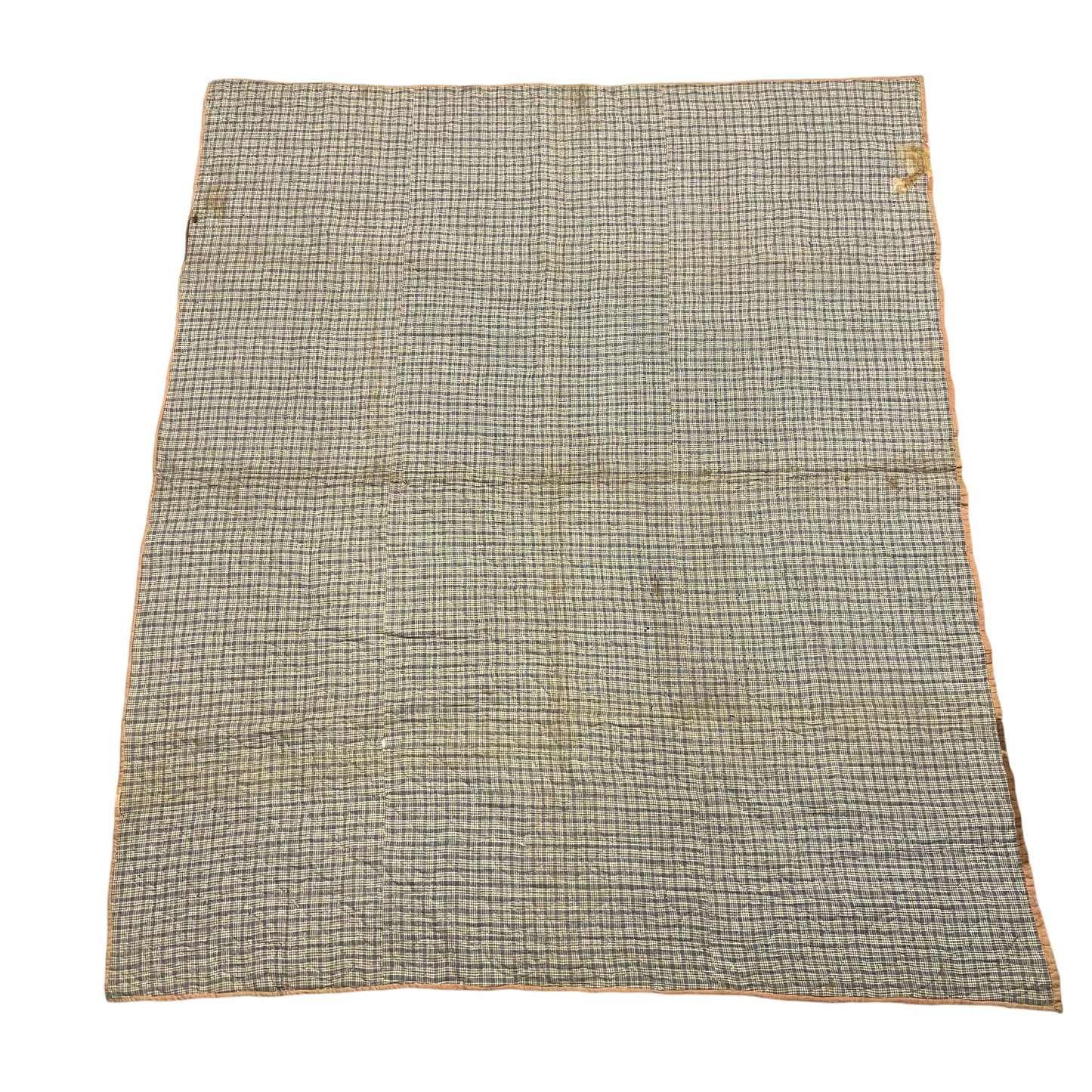 1910s-1930s Calico color block quilt (77”x64”)