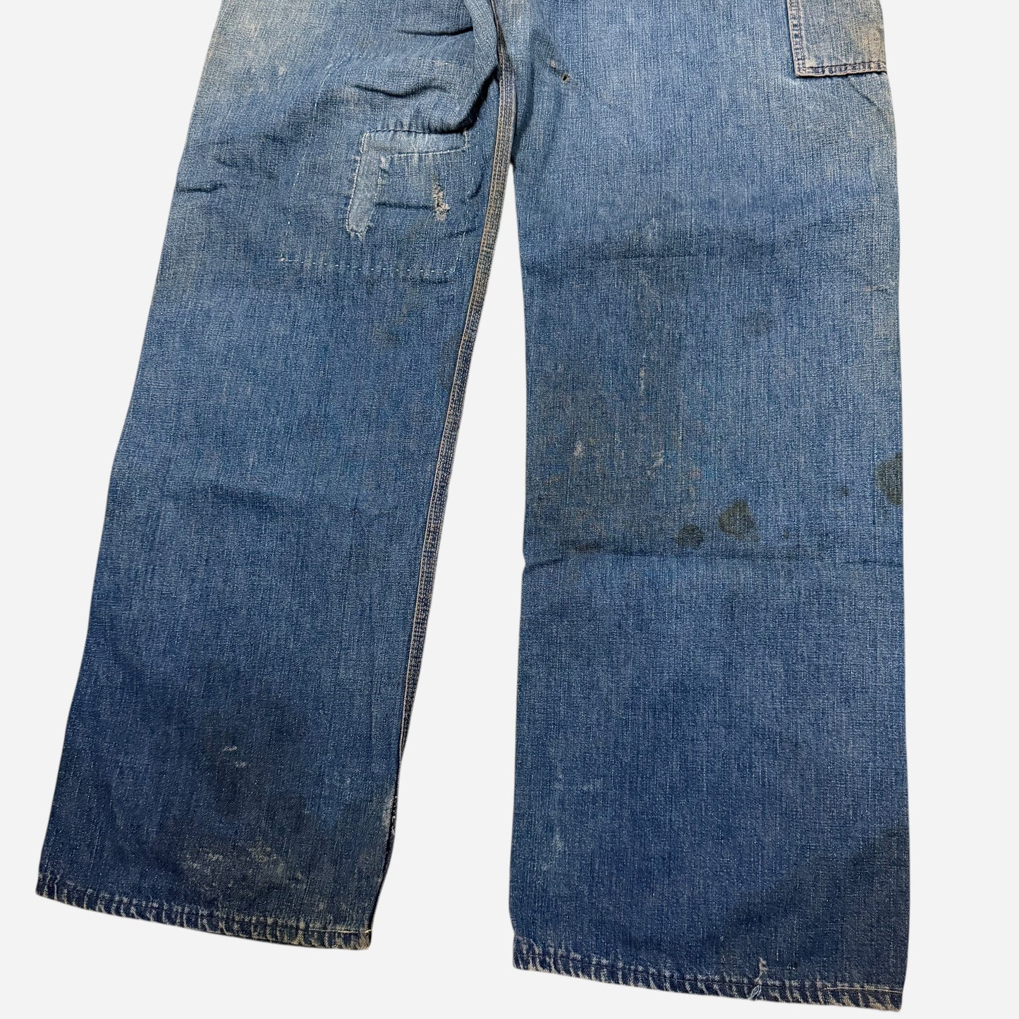 1950s Repaired carpenter jeans (33w)