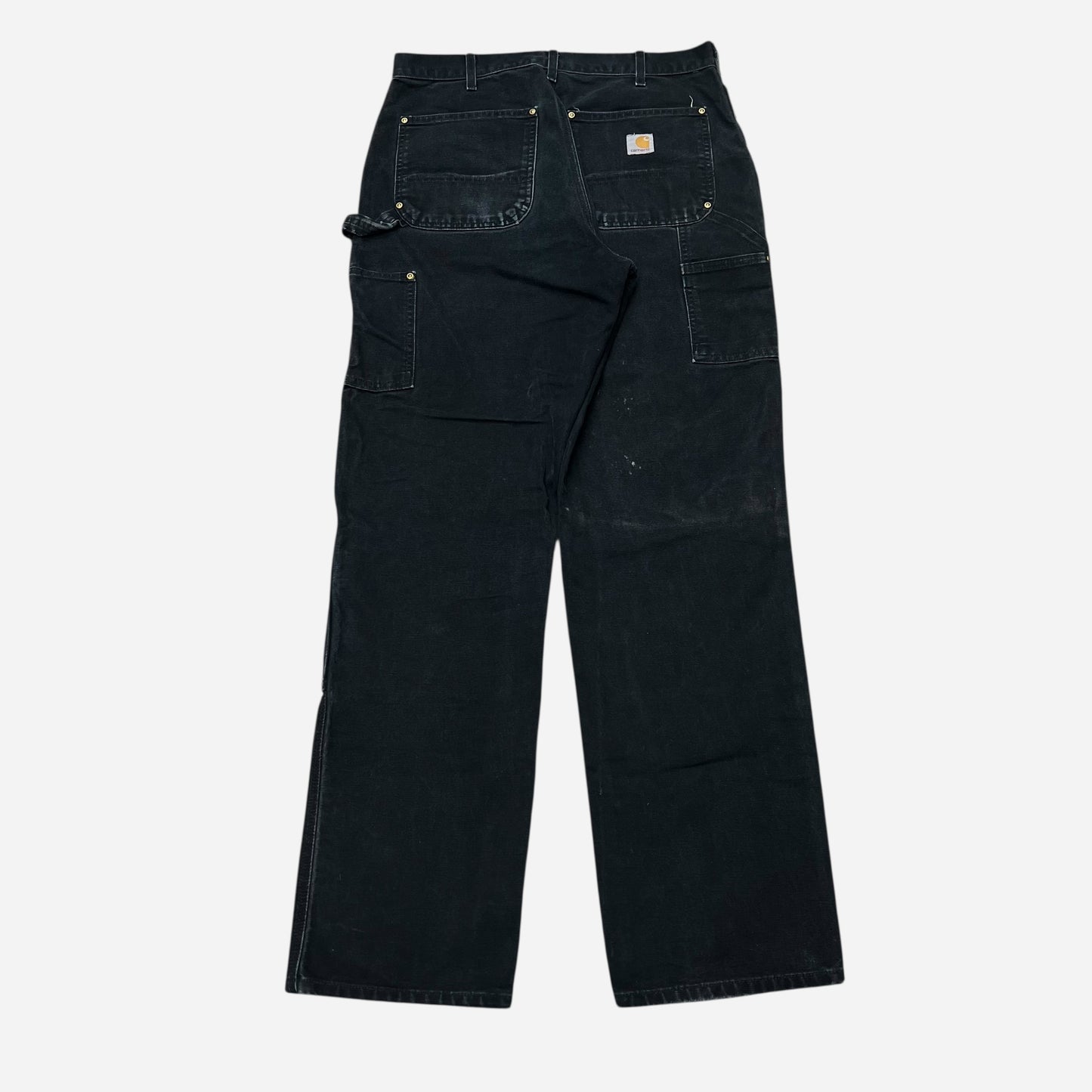 1990s Black Carhartt double knee pants (32w)