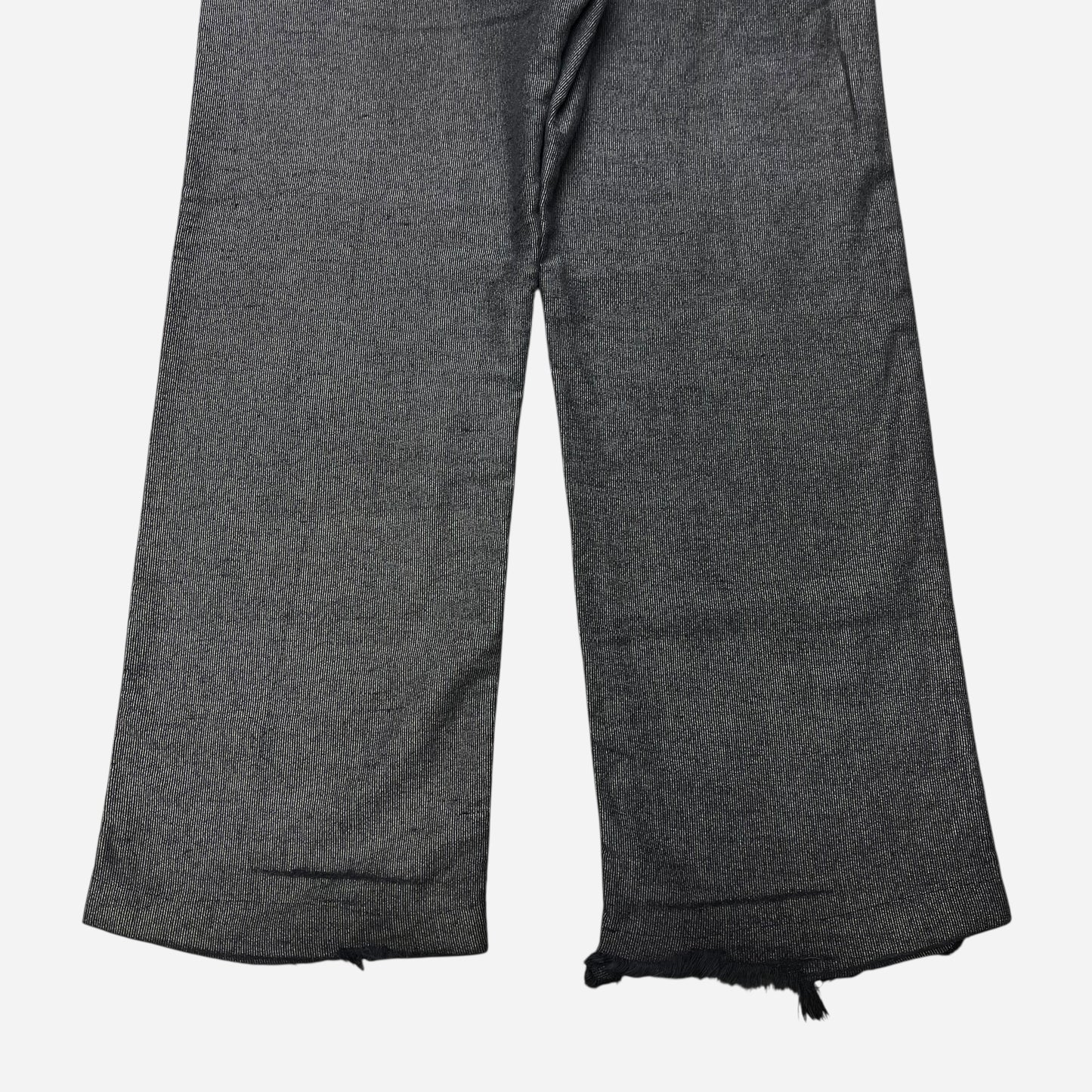 1950s Cone salt & pepper moleskin black button fly work pants (34w)