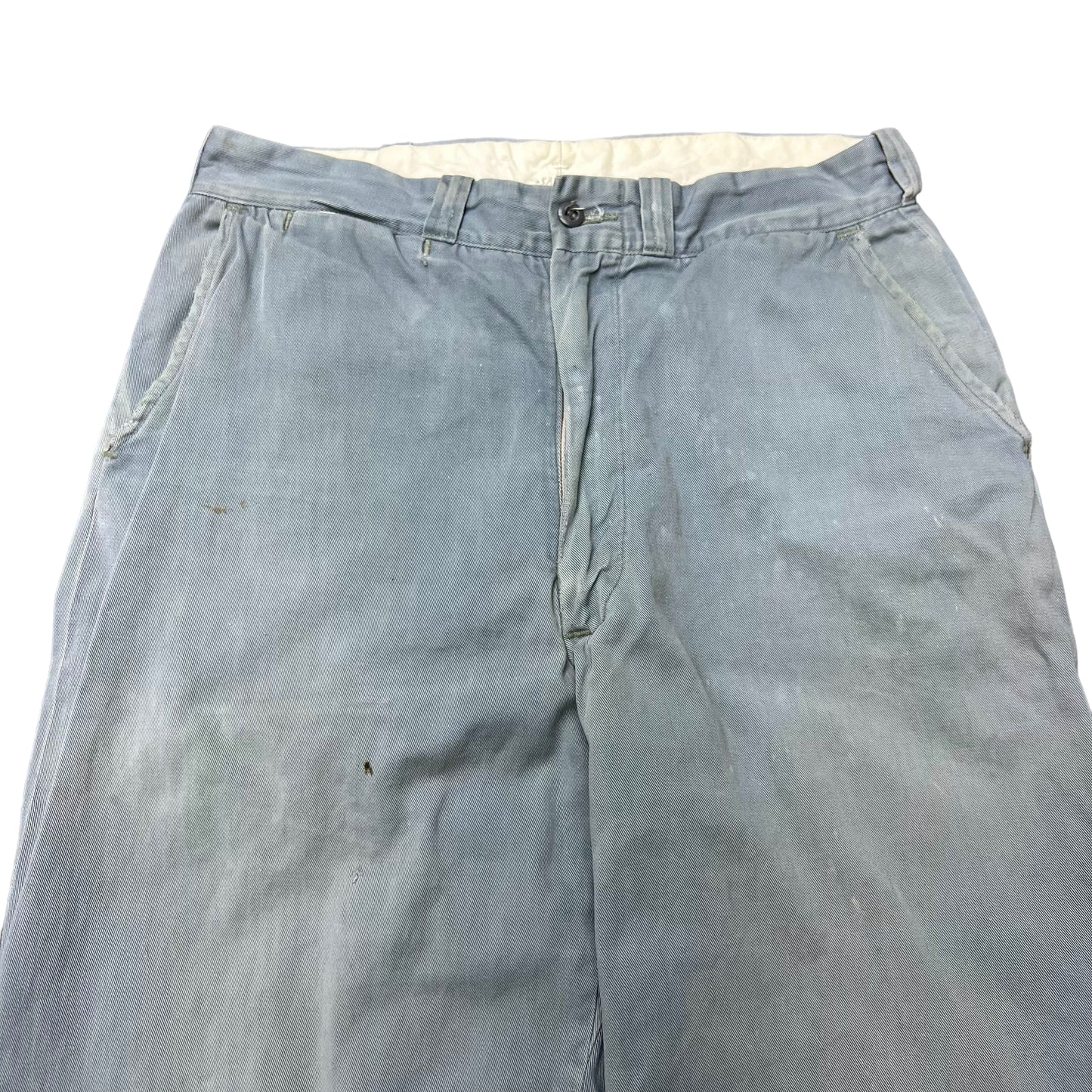 1950s Blue Big Mac sail cloth cotton work pants (30w)