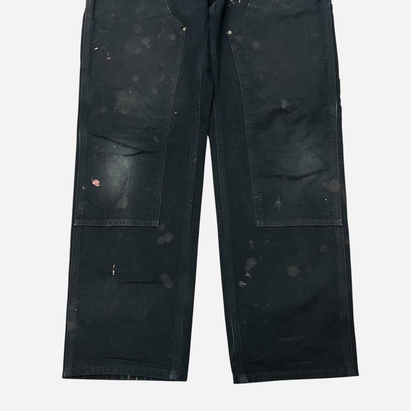 1990s Black Carhartt double knee pants (33w)