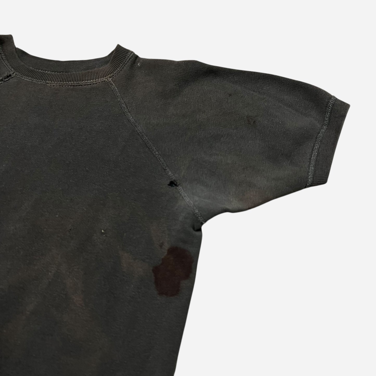 1960s Black short sleeve sweatshirt (M)