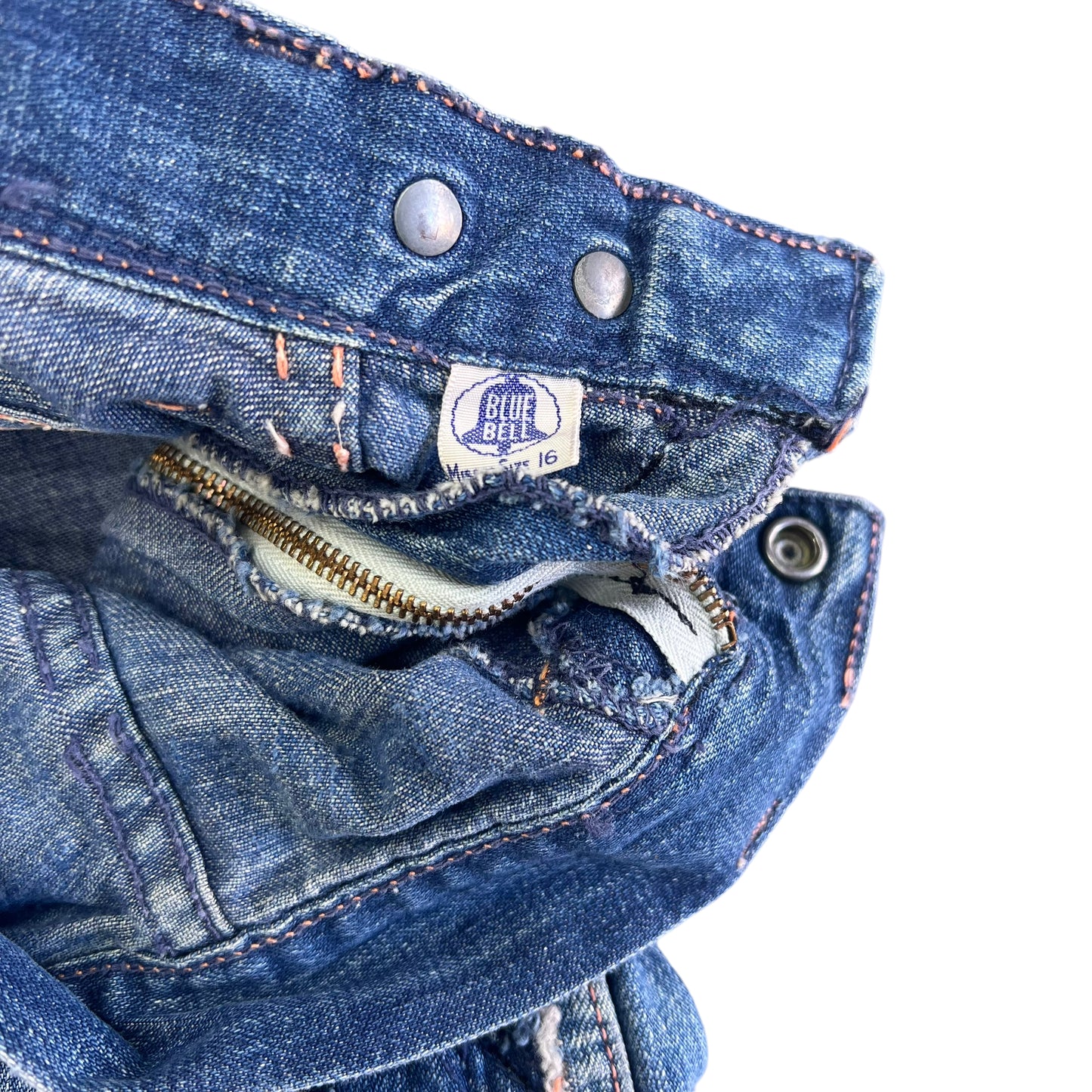1950s Blue Bell women’s side zip jeans (26w)