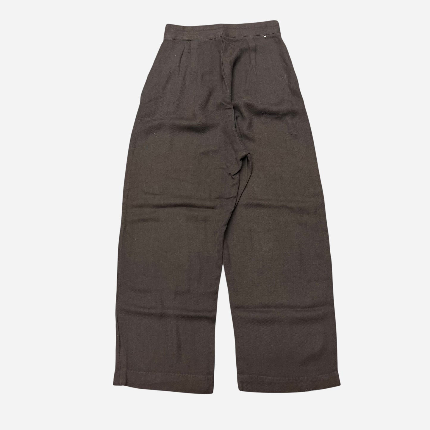 1940s WWII US Army women’s cotton/rayon brown side button uniform pants (25w)