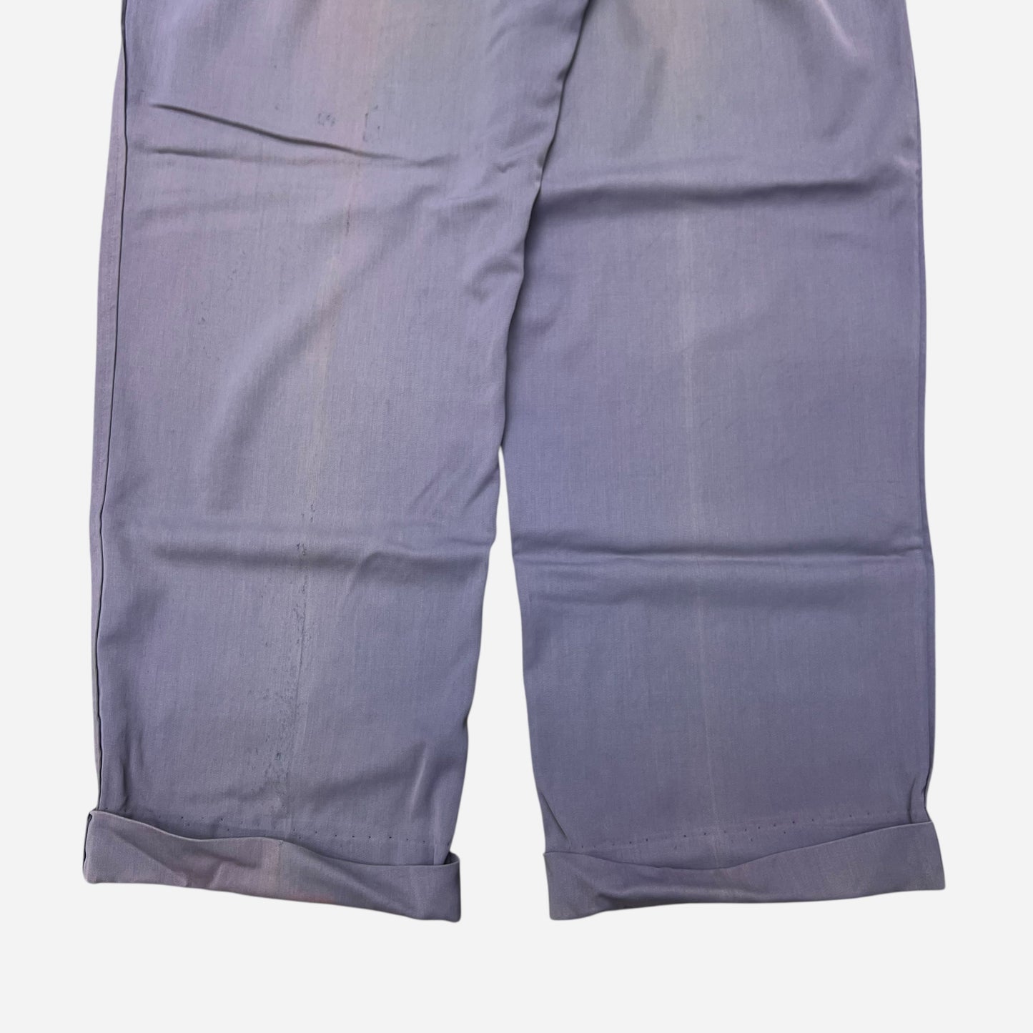 1940s 1950s Purple pleated rayon sun faded pants (30w)