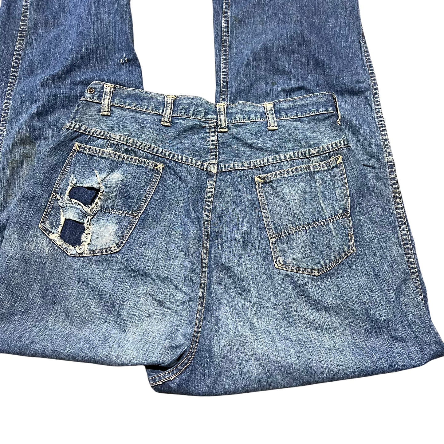 1950s Blue Bell Jeanie’s side zip denim (30w)