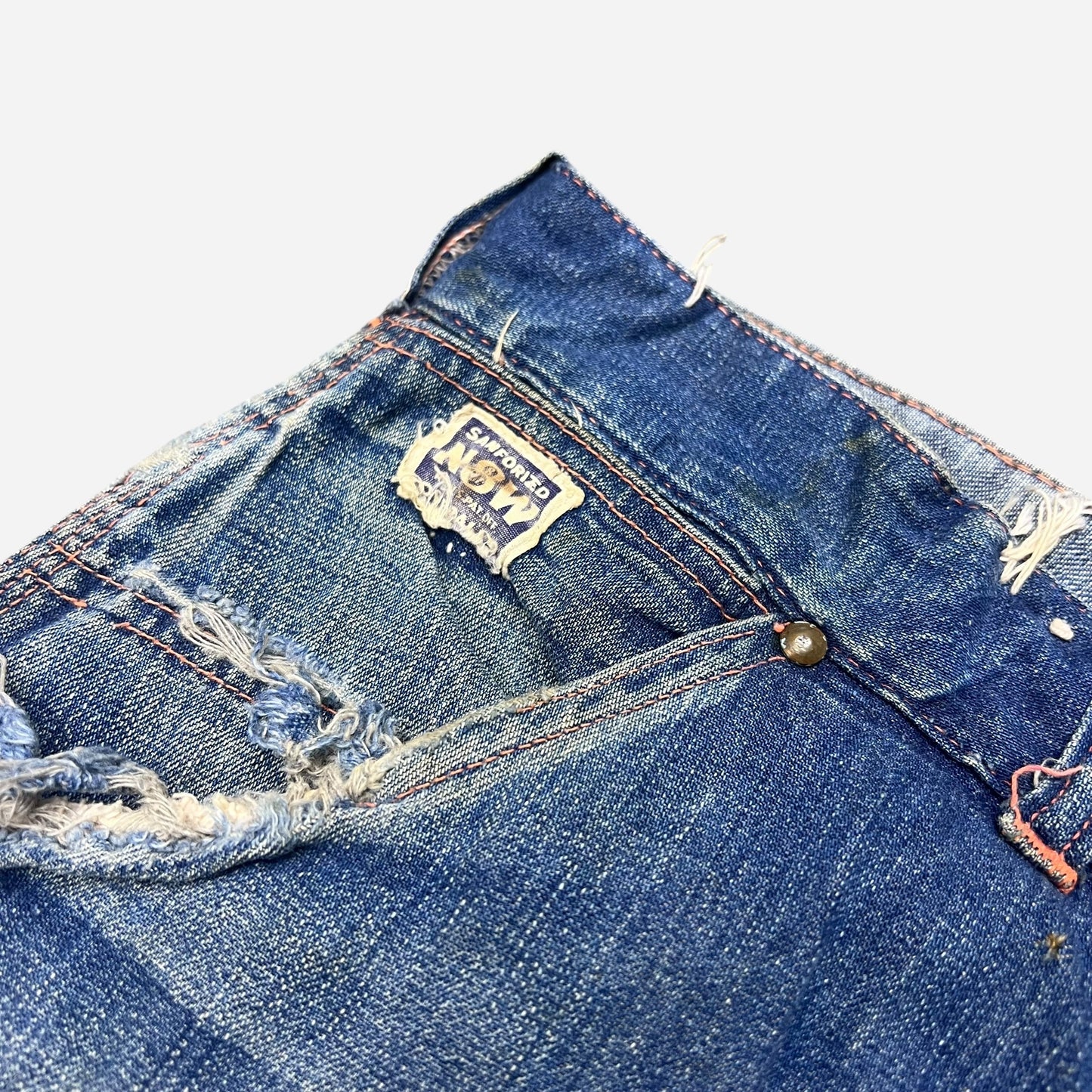 1940s N&W donut button fly carpenter denim jeans (38w)