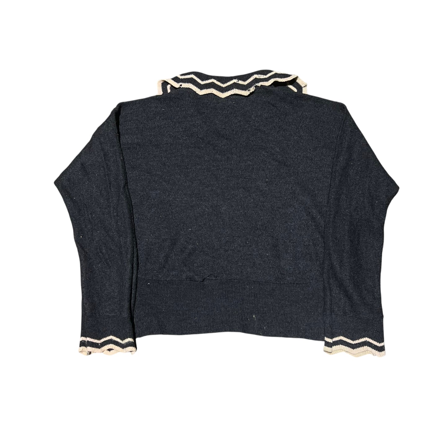 1950s Black wool sweater (S)