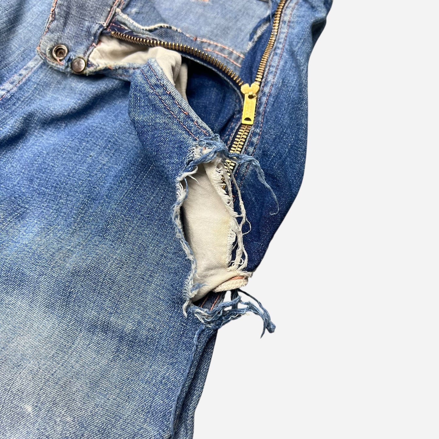 1950s Women’s denim side zips (26w)