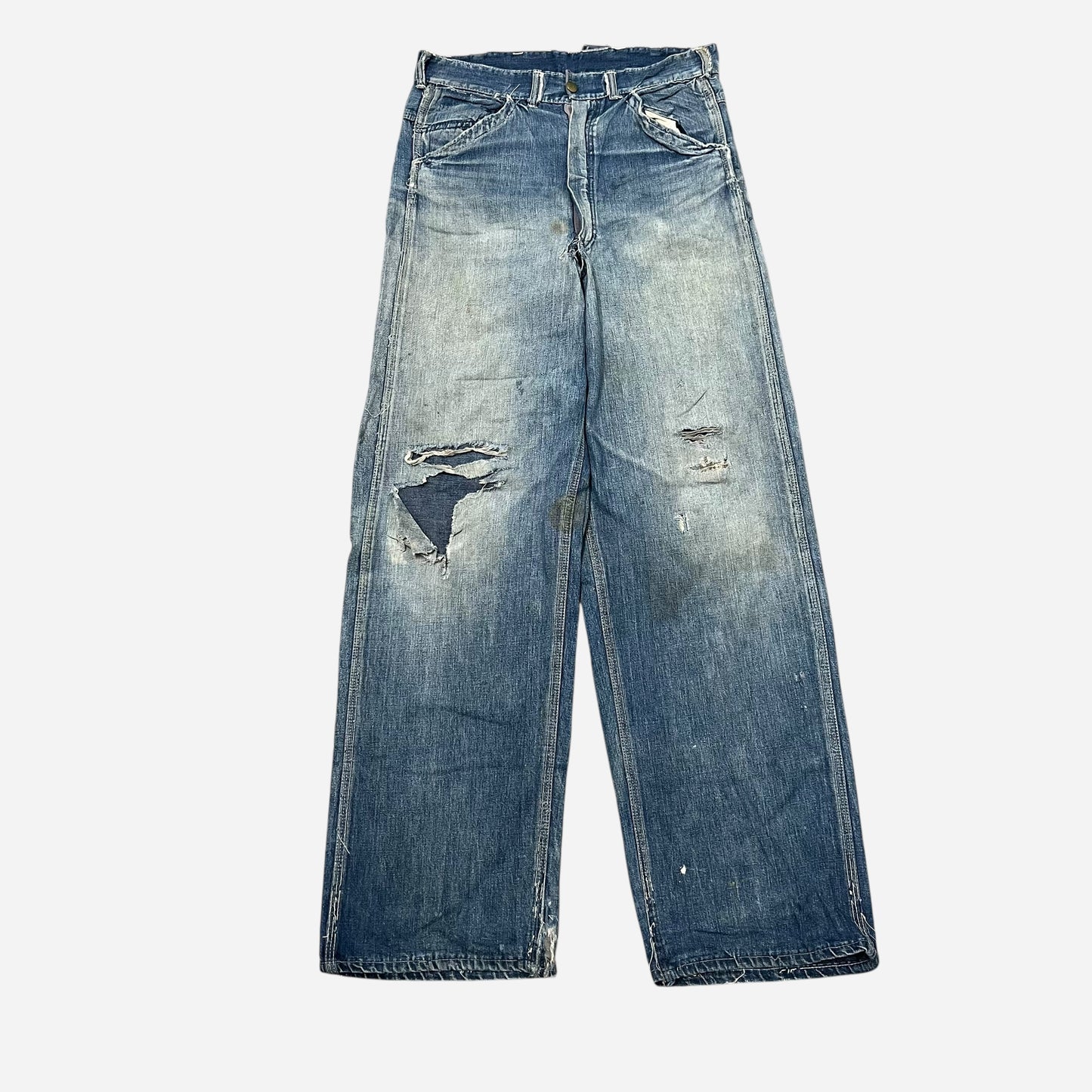 1950s Repaired lace back jeans (29w)