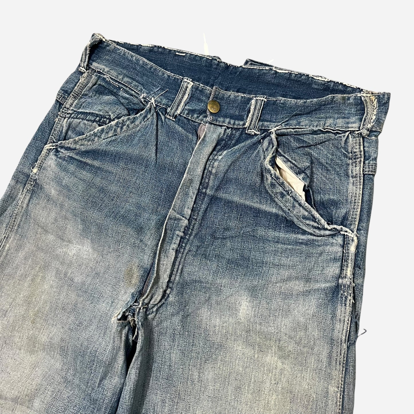 1950s Repaired lace back jeans (29w)