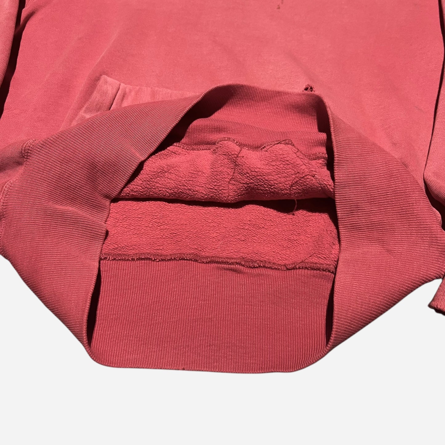 1950s Pilgrim red cut hoodie (M/L)