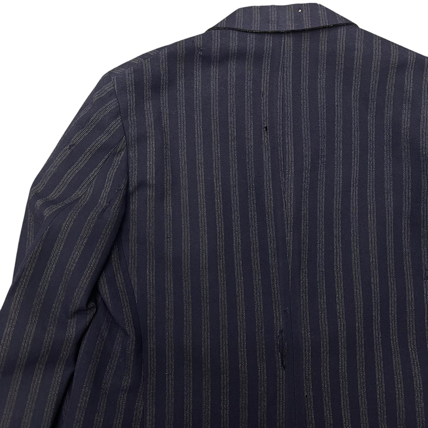 1910s 1920s Two piece pinstripe navy suit (42/ML)
