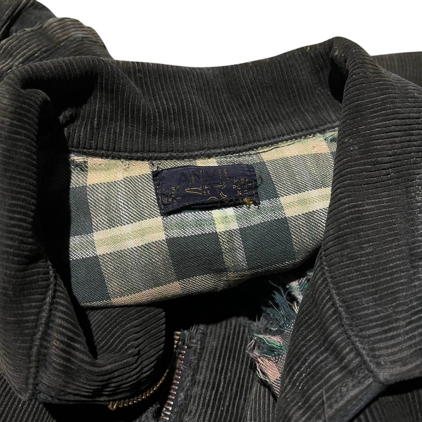 1930s Anvil brand distressed sun-faded corduroy work jacket (M)