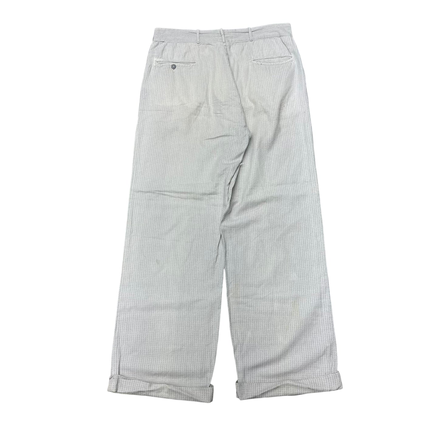 1920s 1930s White pattern fleck cotton pants (32w)