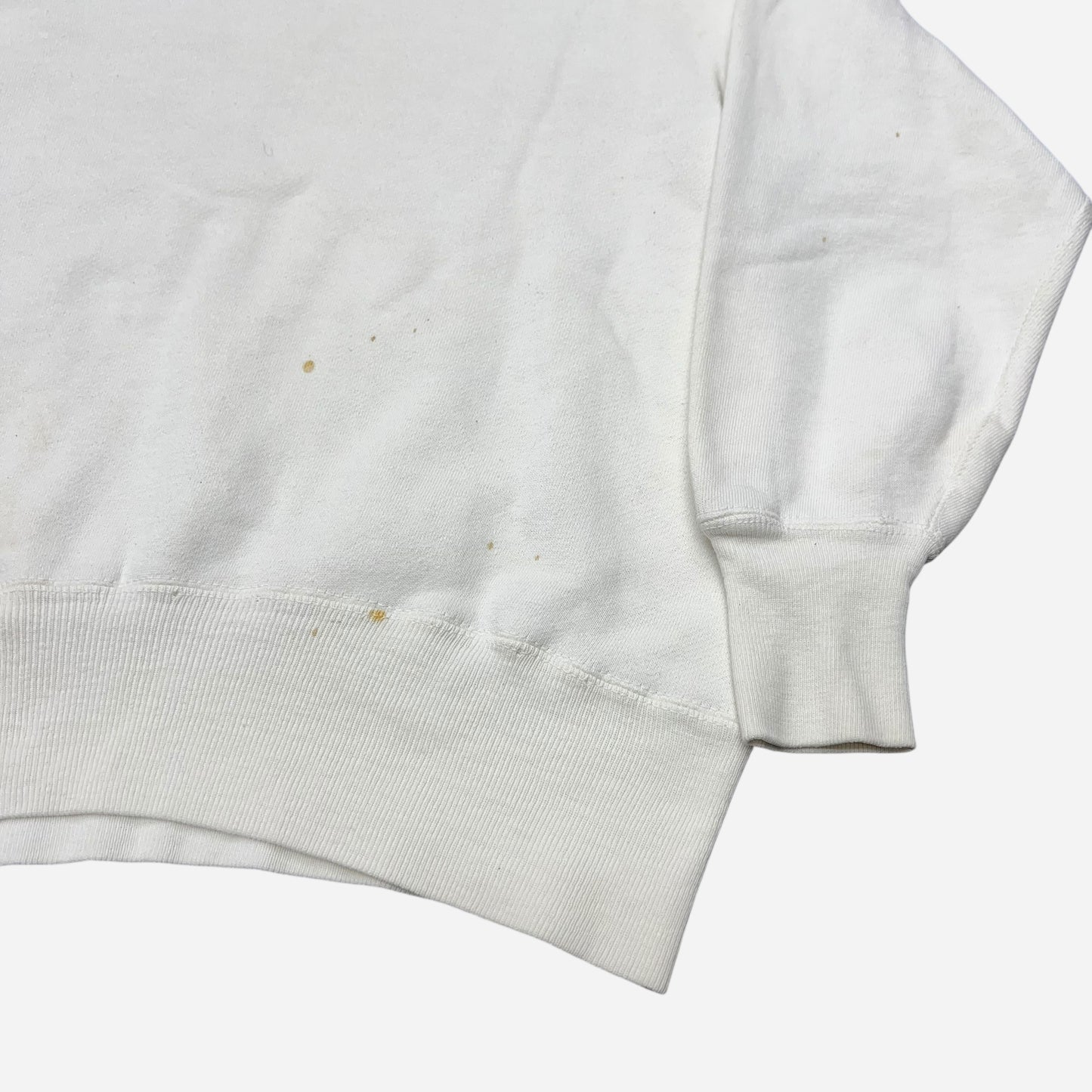 1950s Champion bulldog high school white sweat shirt (M)