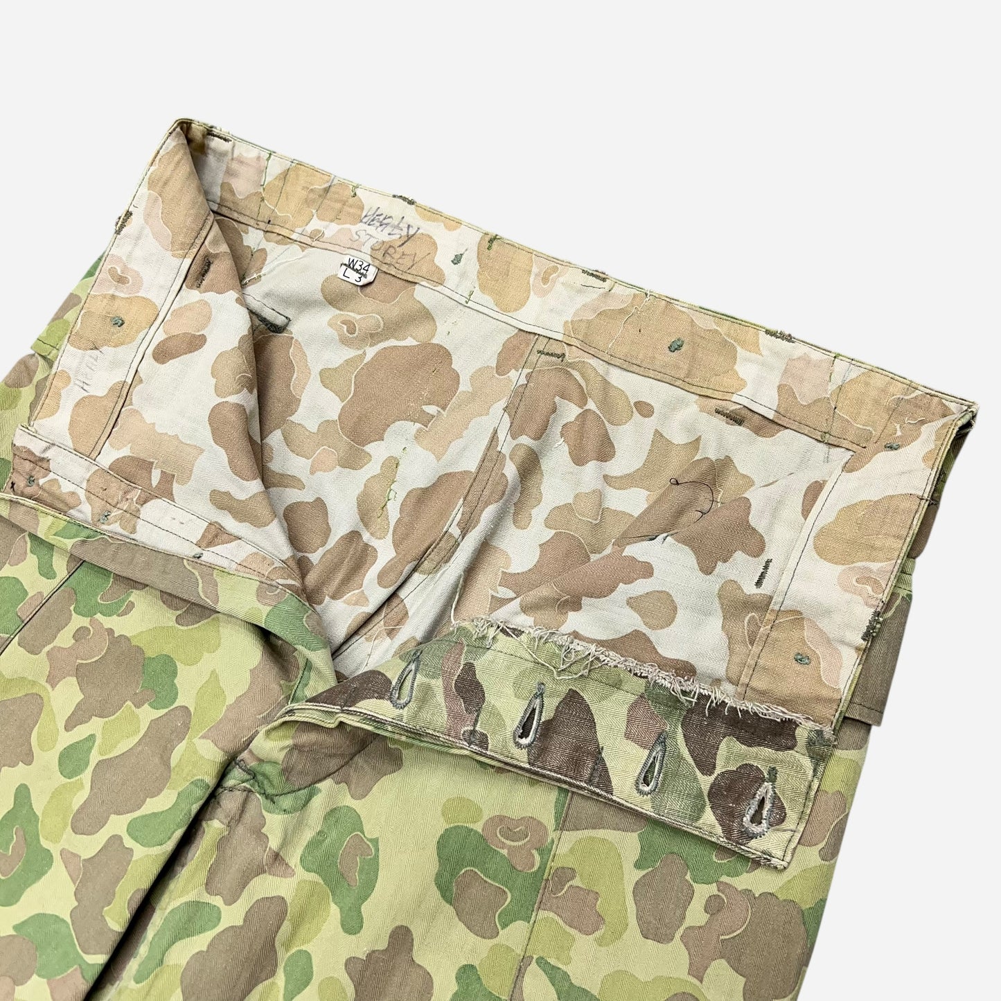 1940s WWII US Army frog skin hbt pants (34w)