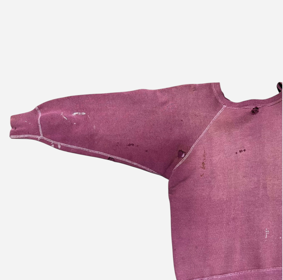 1950s Burgundy red bulldog high school sweatshirt (S)