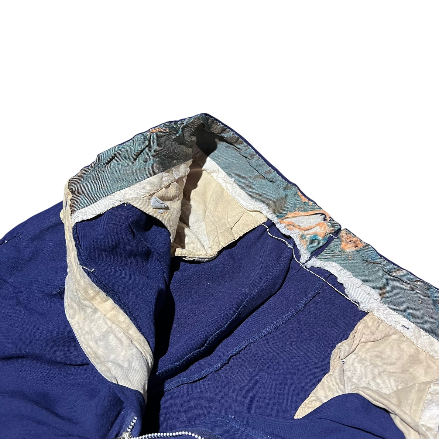 1950s Blue pleated rayon pants (28w)